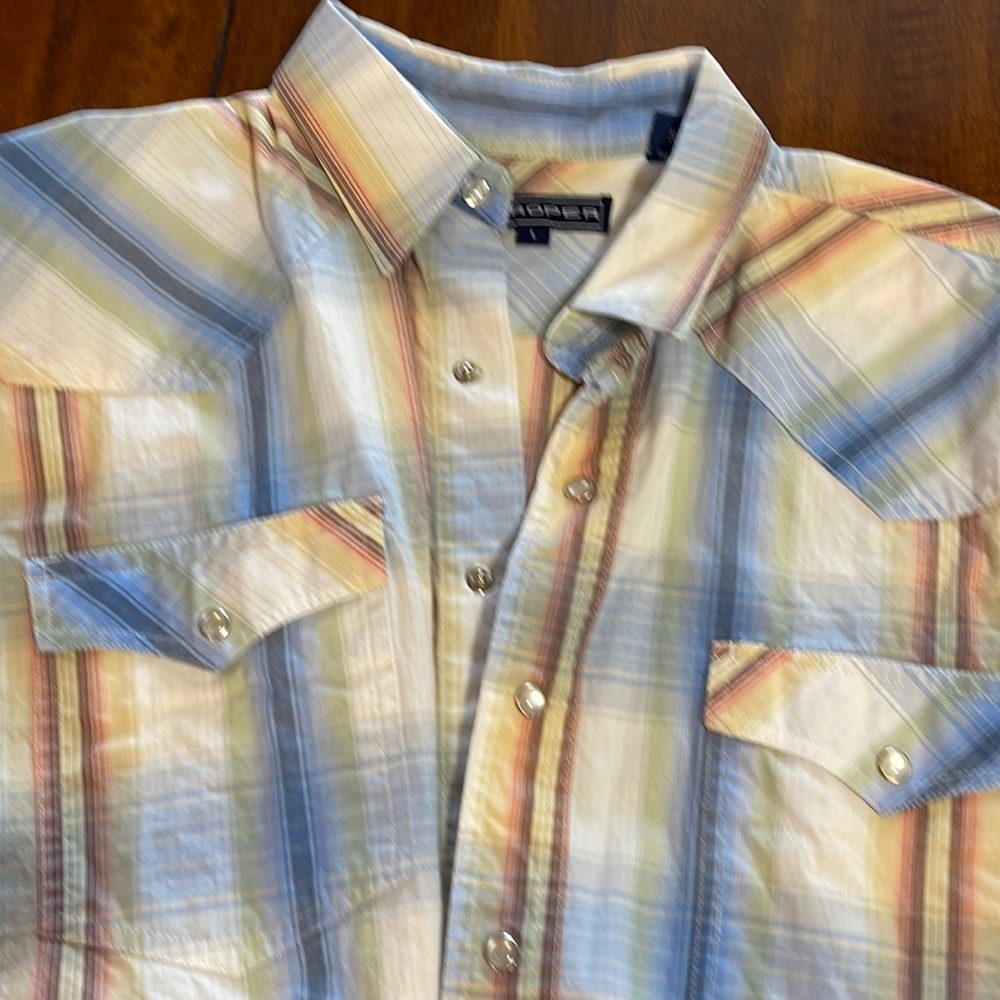 Roper large pearl snap short sleeve shirt